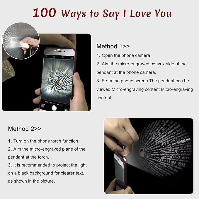 I Love You In 100 Languages Adjustable Ring