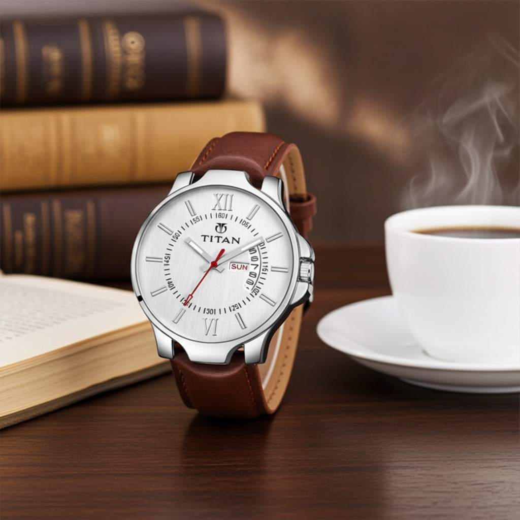 PU Leather Analog Watch