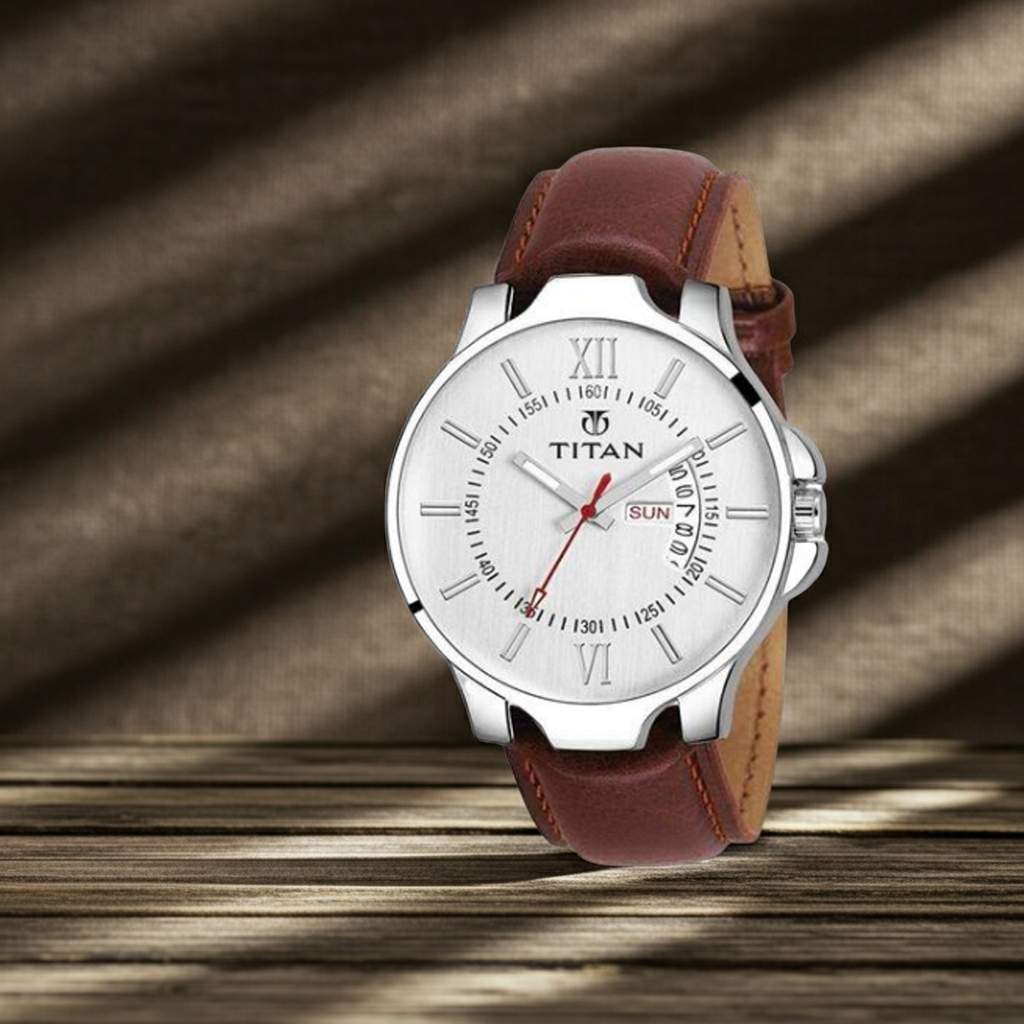 PU Leather Analog Watch
