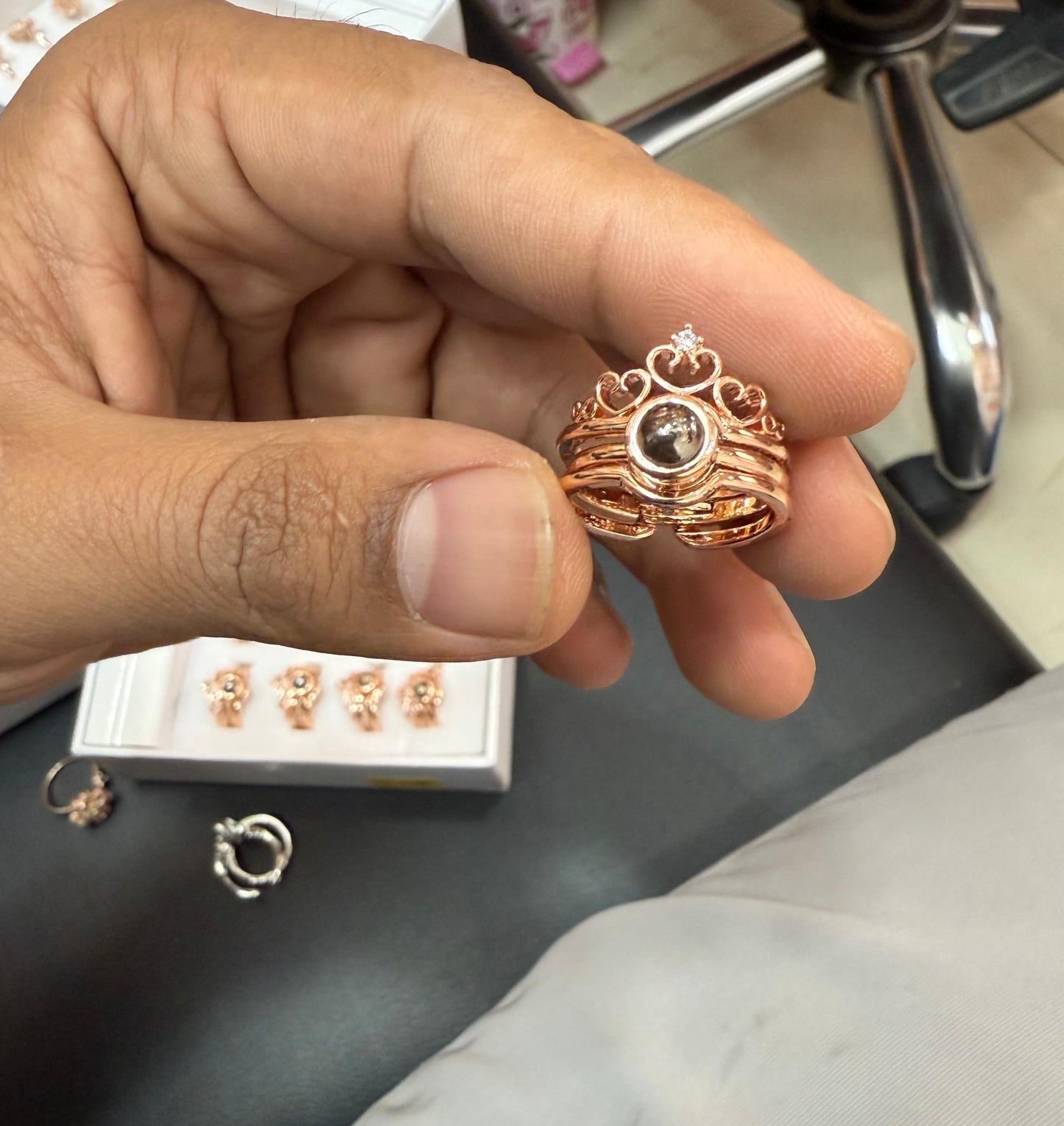 I Love You In 100 Languages Adjustable Ring