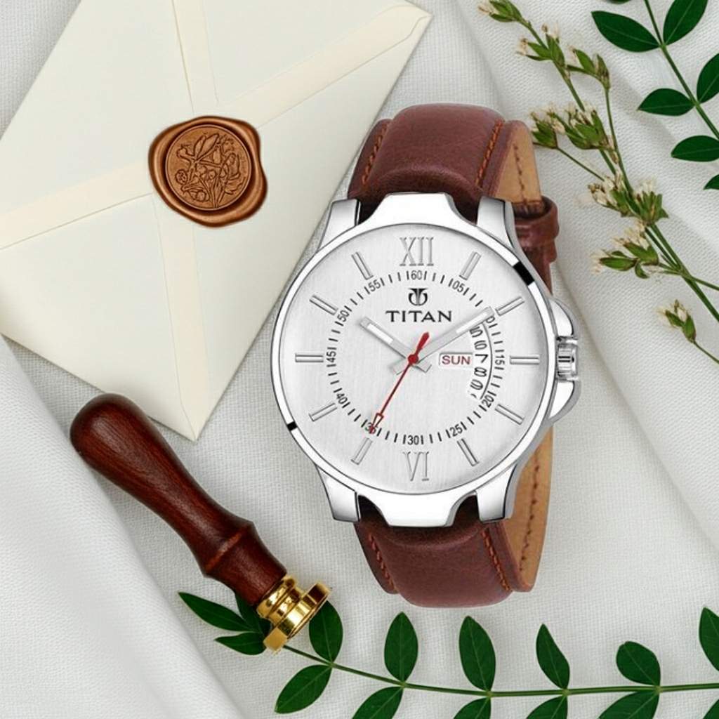 PU Leather Analog Watch